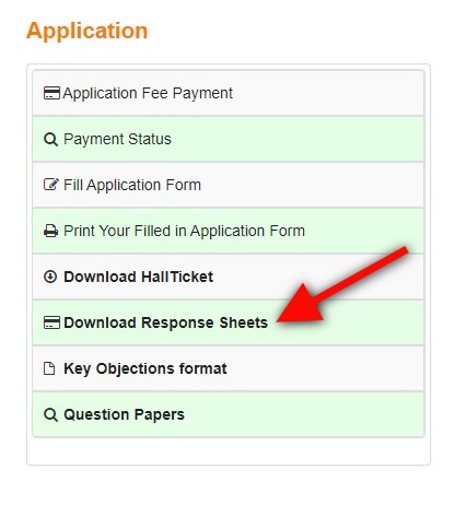 Download TS ICET Response Sheets