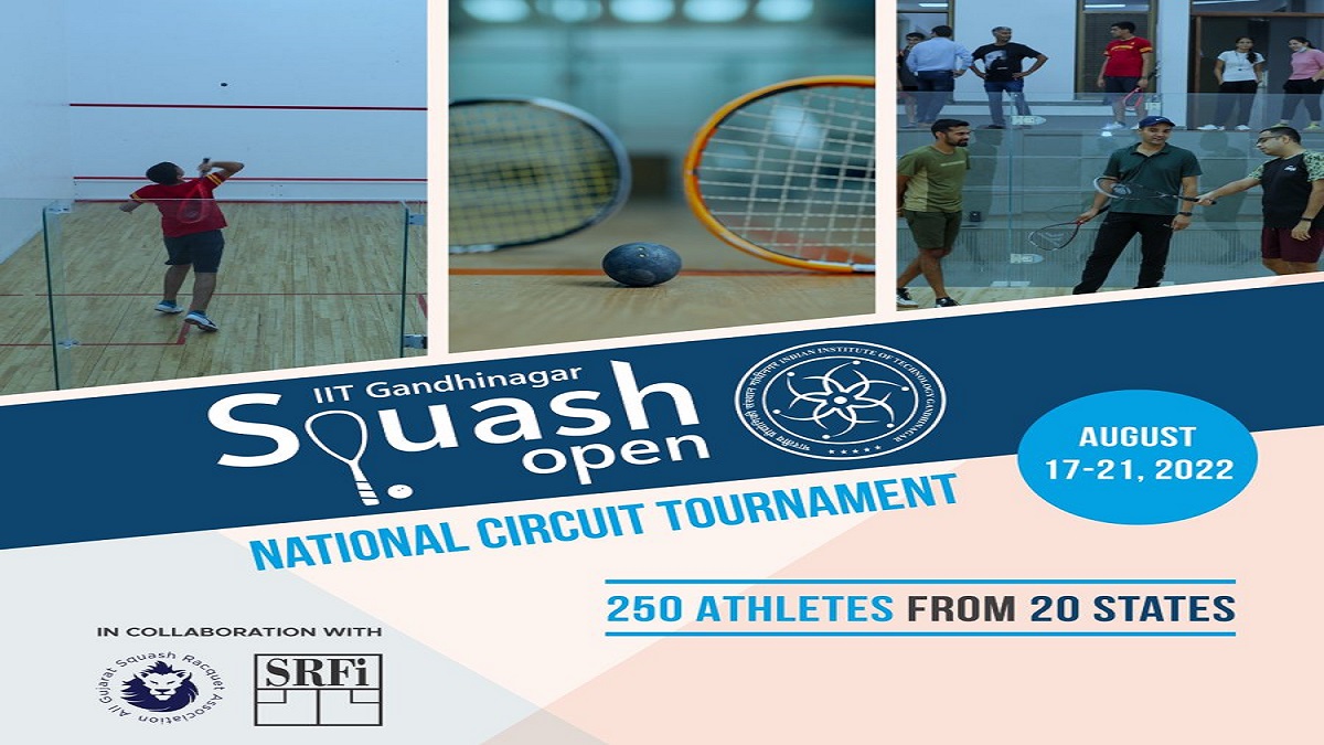 IIT Gandhinagar to organise nationallevel squash tournament