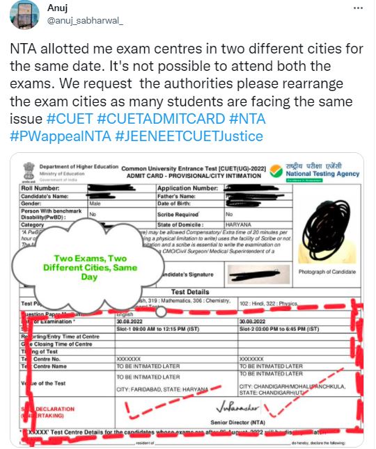 CUET UG Admit Card 2022 Phase 6 (OUT) LIVE Here’s Download Link
