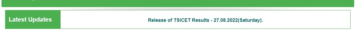 TS ICET 2022 Results on August 27