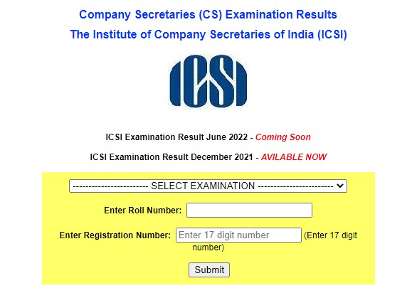ICSI CS results 2022