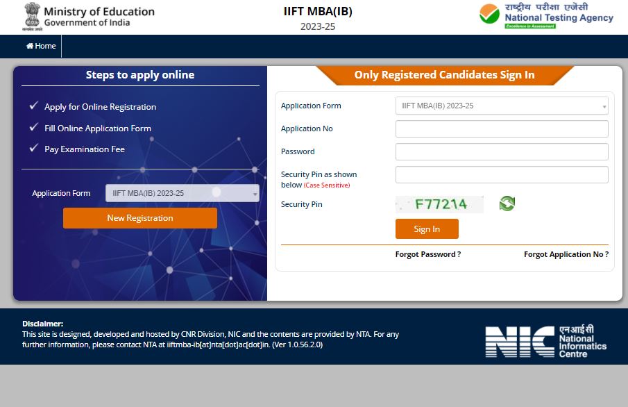 IIFT registration window 2023