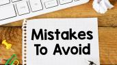 Common Mistakes to avoid while prepa