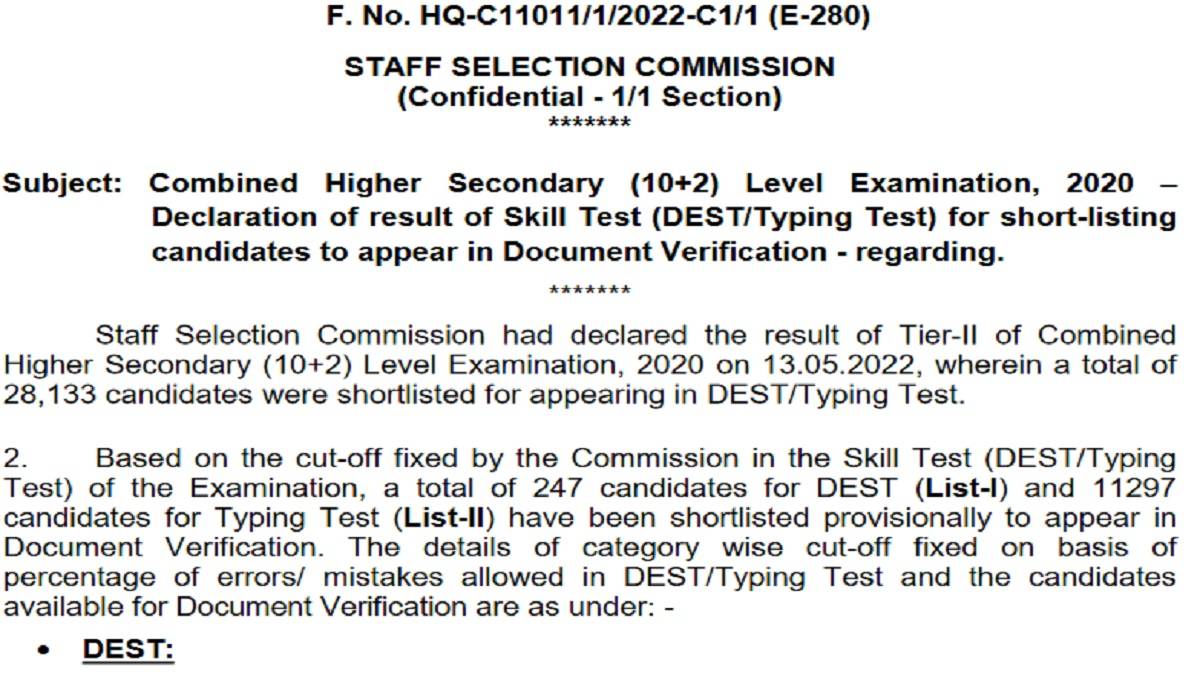 SSC_CHSL_Tier_3_Result_2022