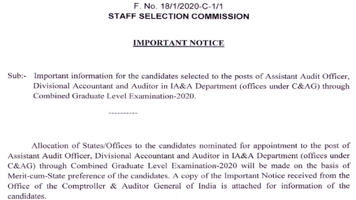 SSC_CGL_2020_Service_Preference_Notice