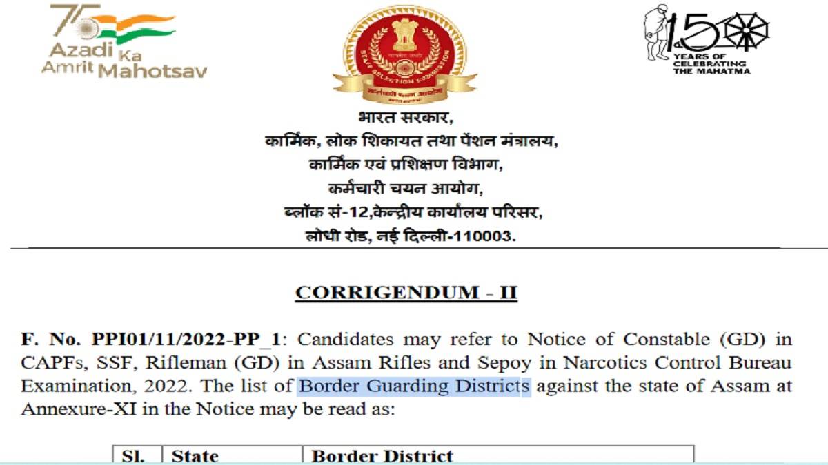 SSC_GD_2022_Corrigendum