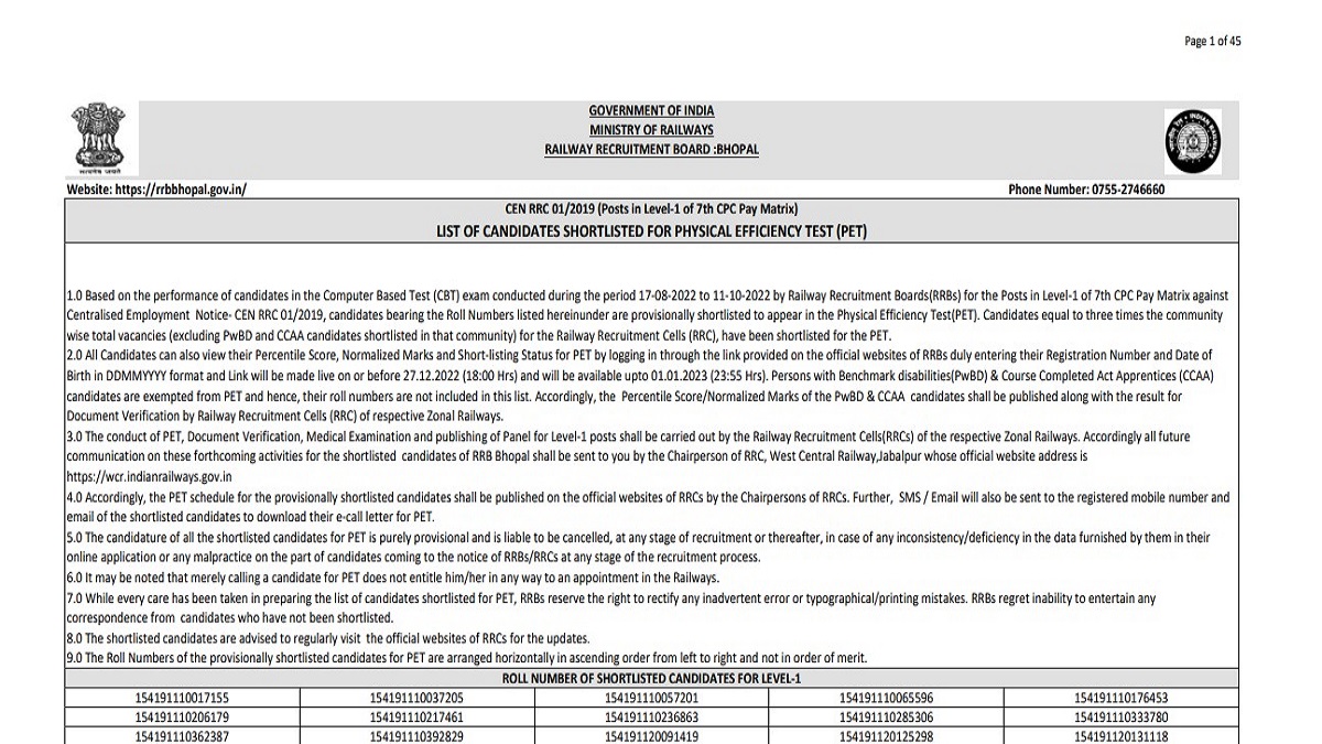 RRB Group D Result 2022 & Cut off Announced; Check Details Here
