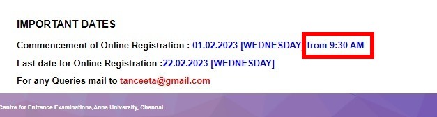 TANCET 2023 Registration Live Updates; Check Official Link, Application  Fees, Documents Required