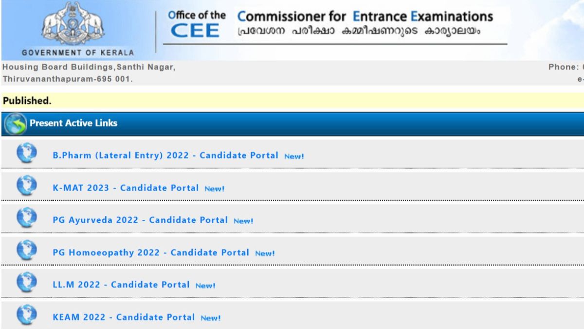 KEAM 2023 Registration