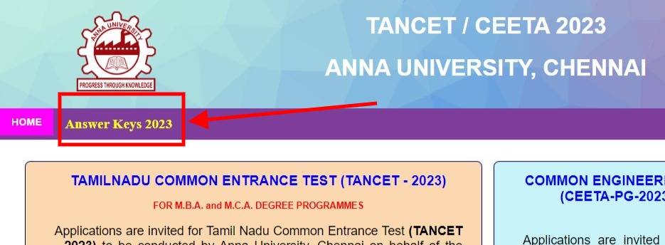 Tancet Application Form 2023 Last Date