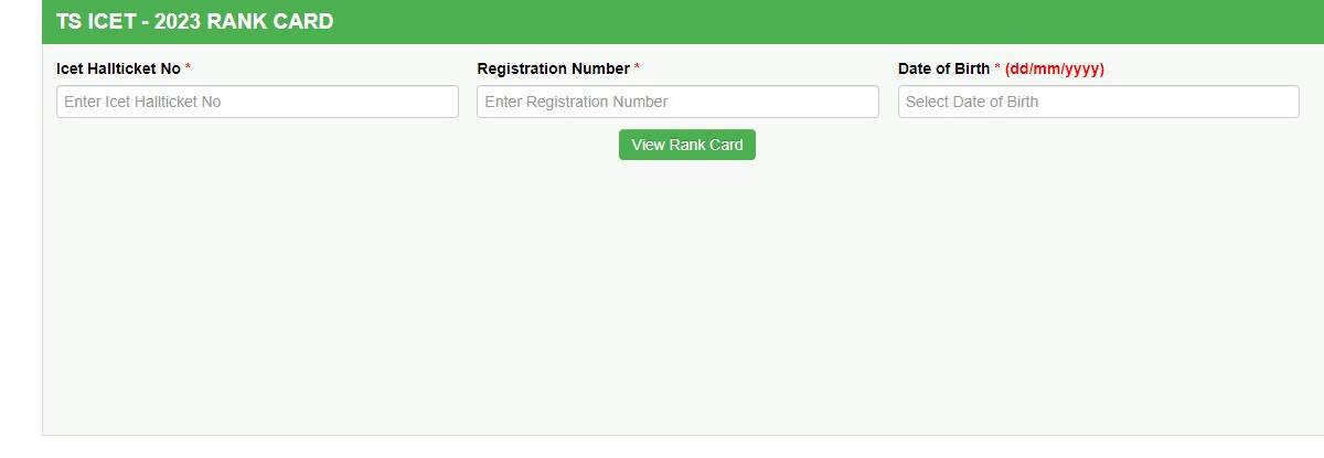 TS ICET Results 2026 Login