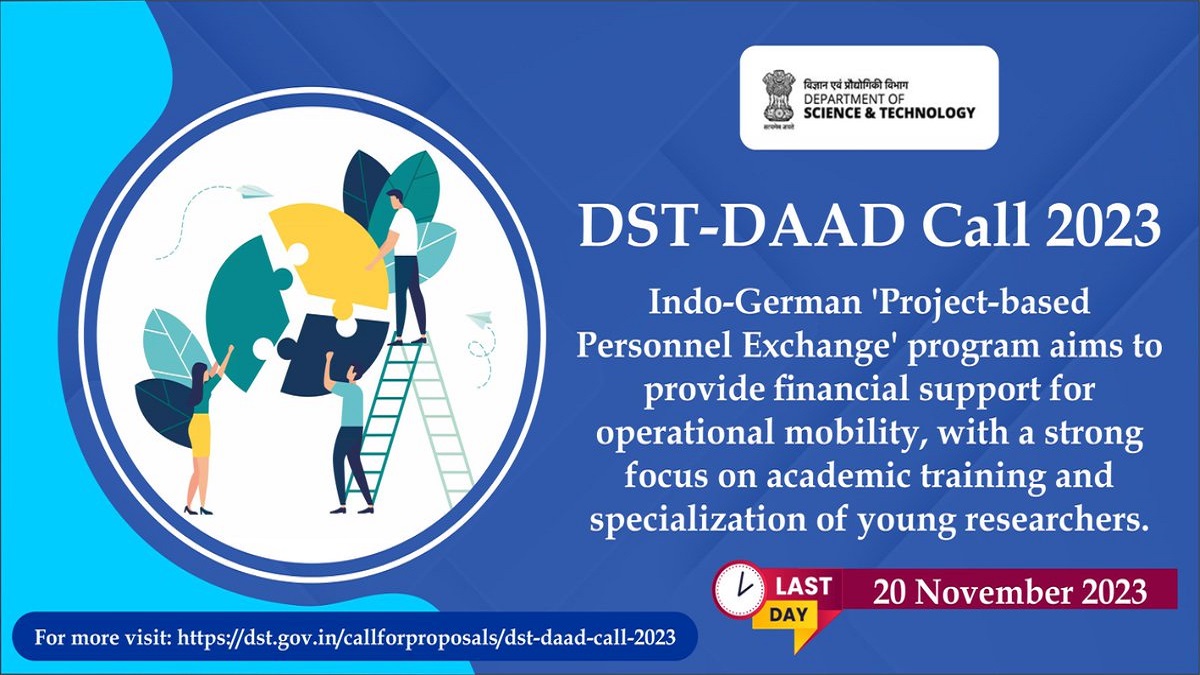 India DST, DAAD invite R&D proposals to academic training and specialization