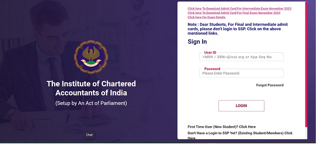 ICAI admit card download window