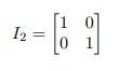 identity matrix of order 2
