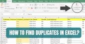 How to Find Duplicates in Excel?