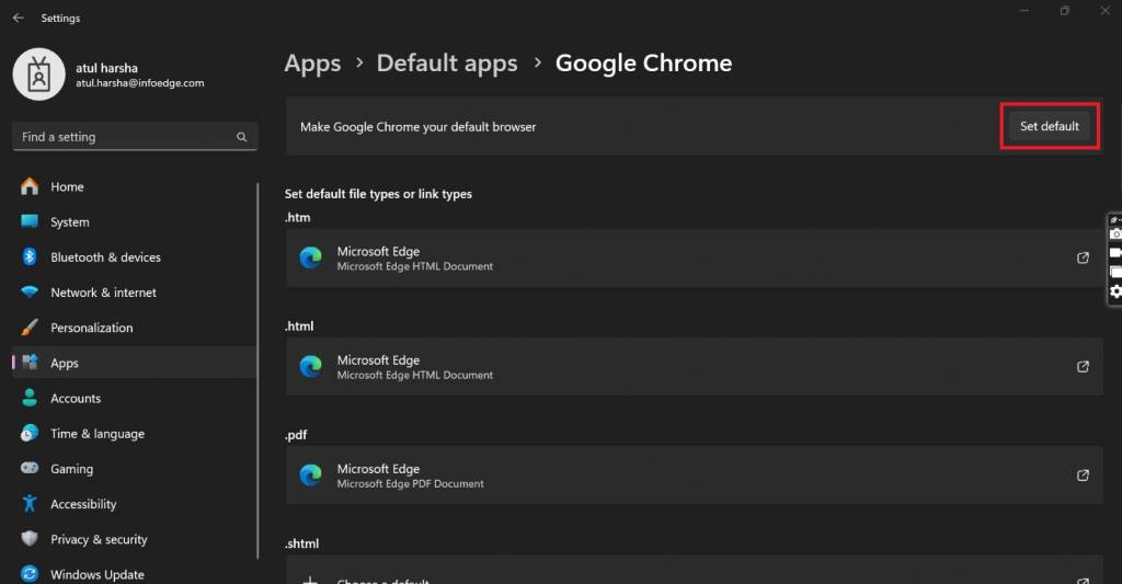 How to Set Chrome as Default Browser?