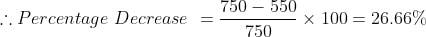 Percentage Decrease Calculation