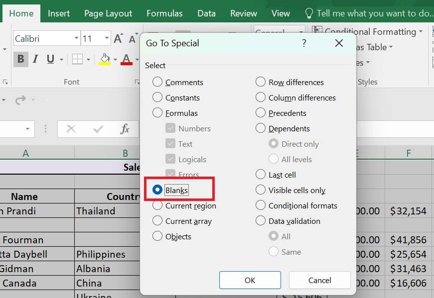 How to Delete Blank Rows in Excel?