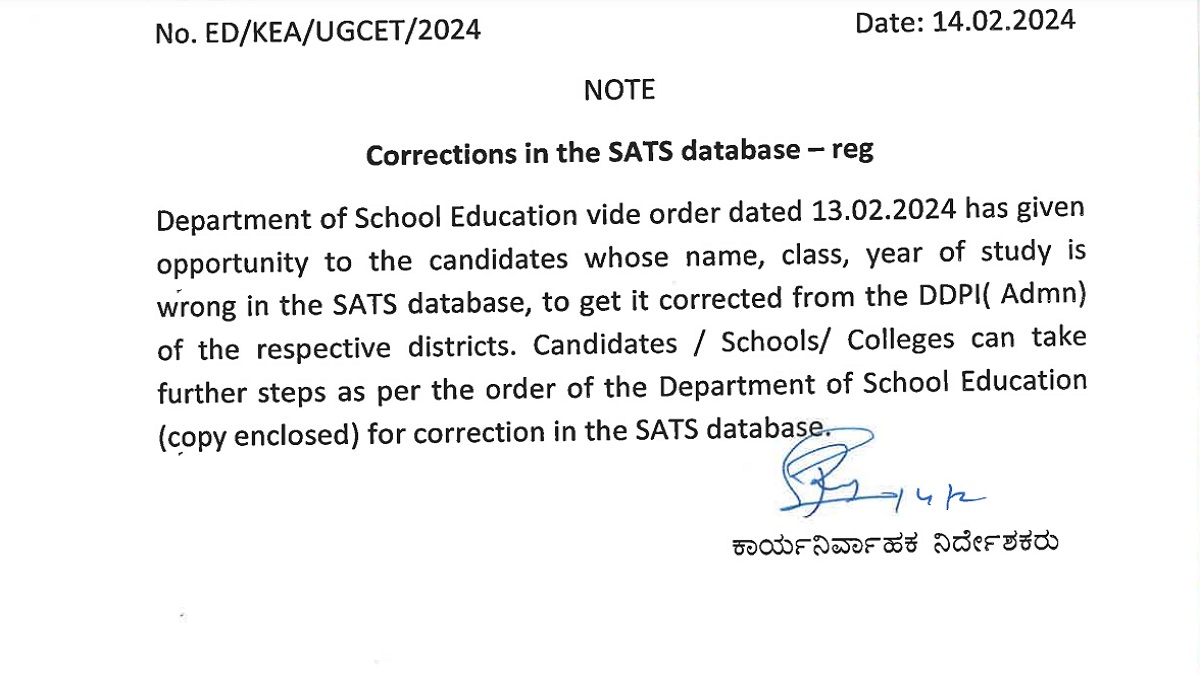 Check Guidelines To Correct SATS Details Here 