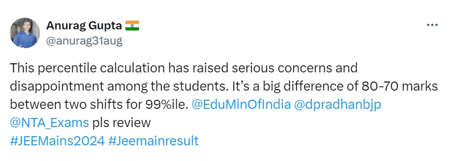 Increases Demand for One Nation One #JEEMains2024