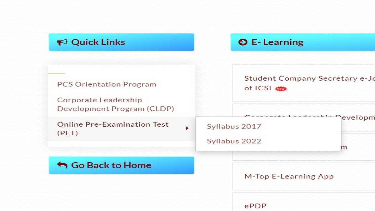 ICSI CS Pre Examination Test Step 3
