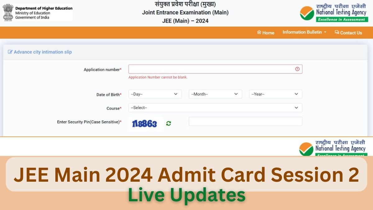 JEE Main 2024 Admit Card Session 2