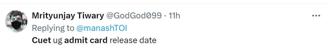 CUET UG Admit Card 2024