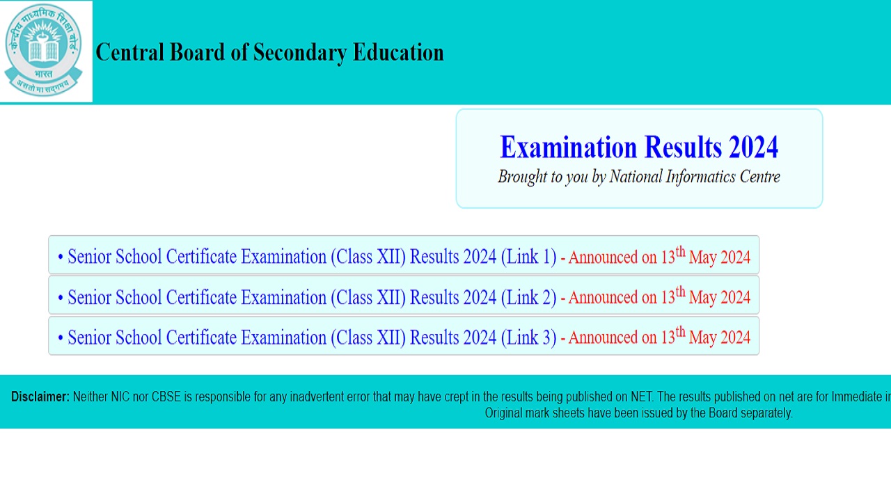 CBSE 12th Result 2024 cbseresults.nic.in Shortly; Check CBSE Class 12
