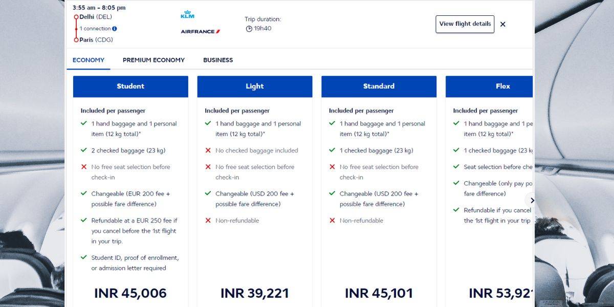 Air France Student Offer