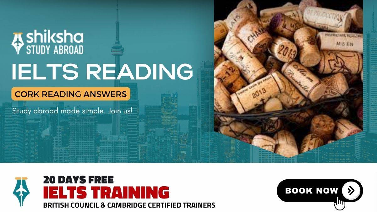 IELTS Cork Reading Answers
