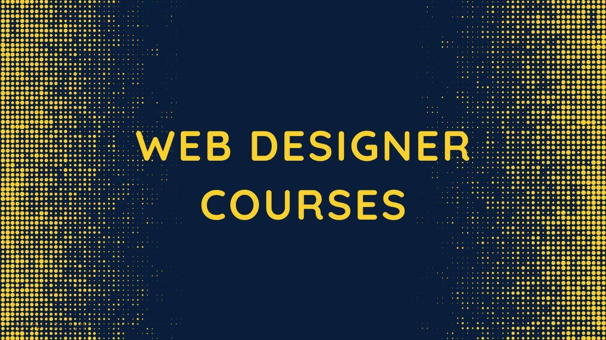 web designer courses
