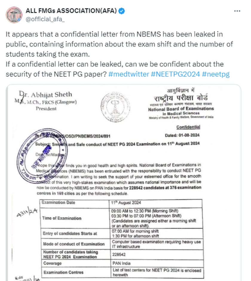 NEET PG 2024 Latest News