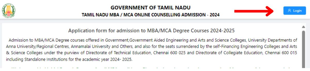 TANCET Login to Check Allotment Result