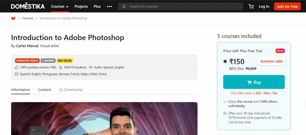 Introduction to Adobe Photoshop Course