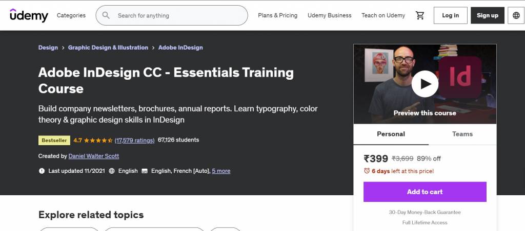 Adobe InDesign CC - Essentials Training Course