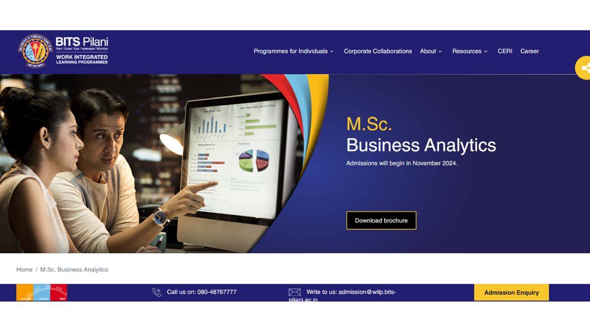 MSc in Business Analytics by BITS Pilani