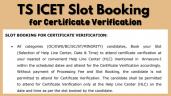 TG ICET Slot Booking 2026: Dates, Pr