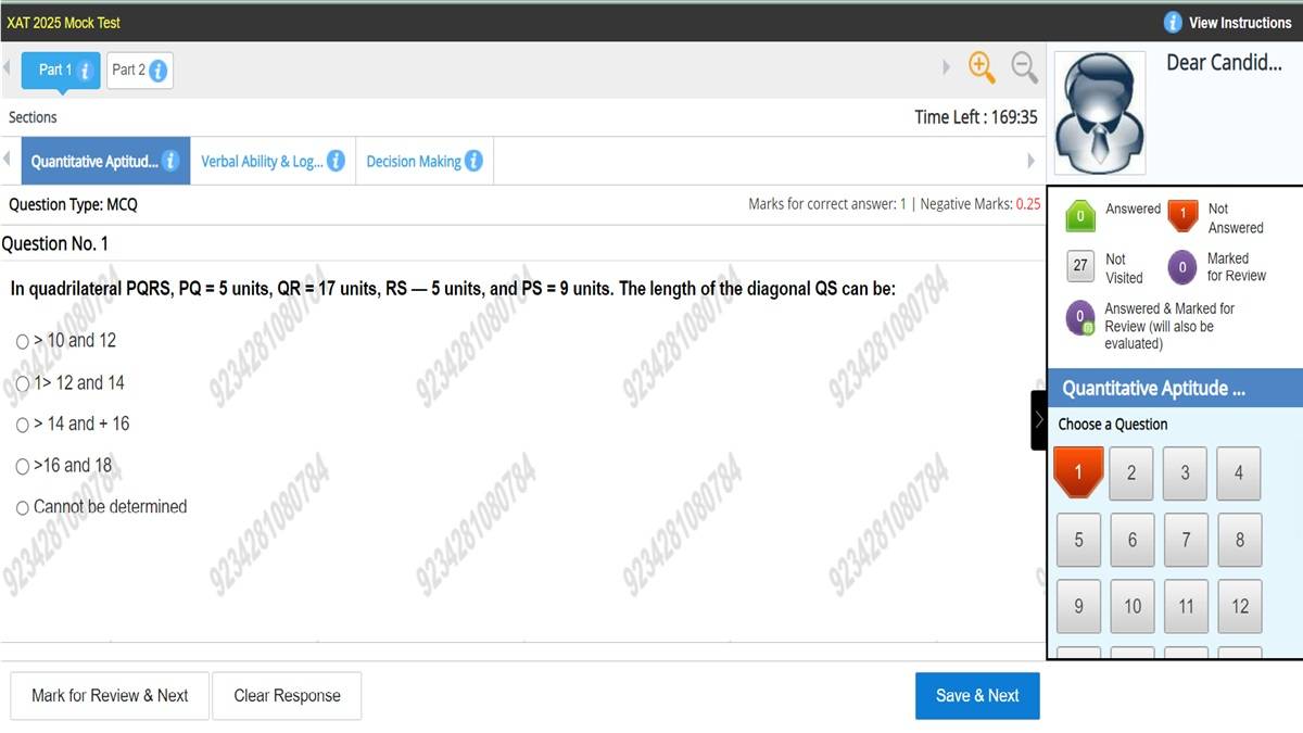 XAT mock test questions