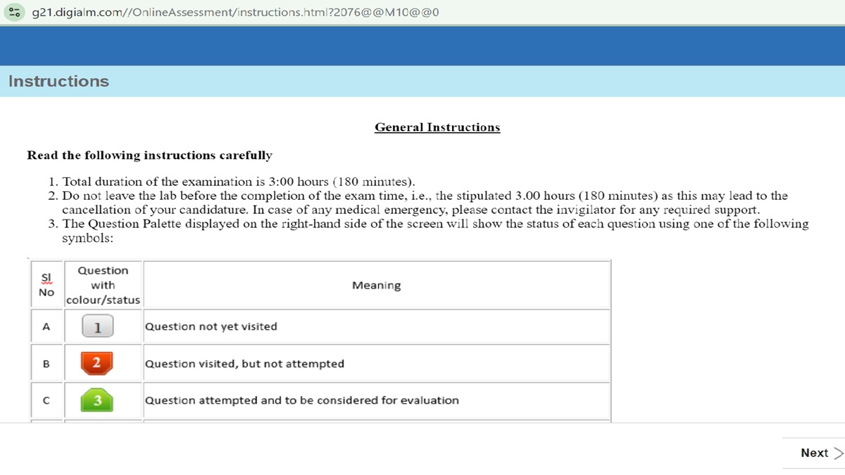 XAT mock test guidelines