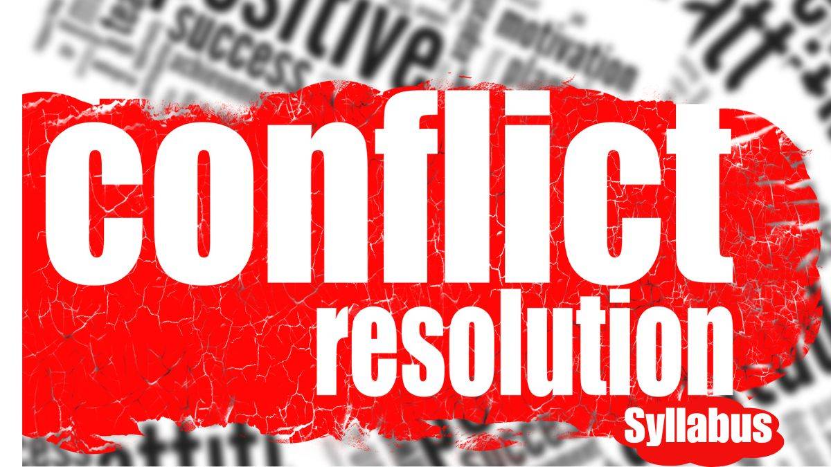 Conflict Management syllabus