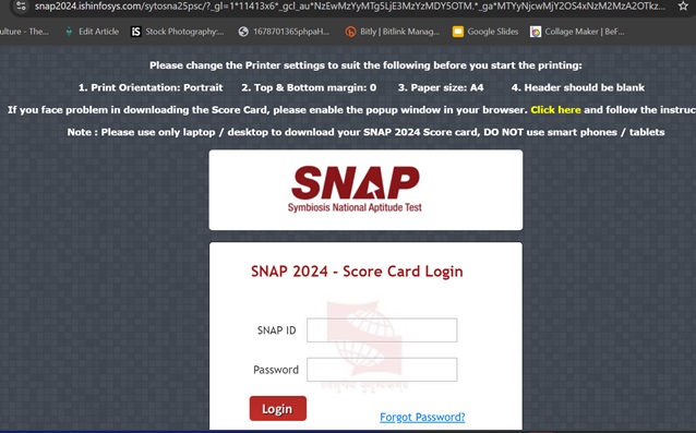SNAP 2024 result out
