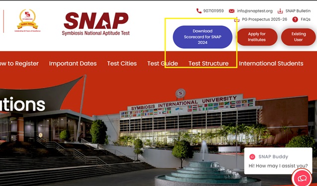 SNAP 2024 result out