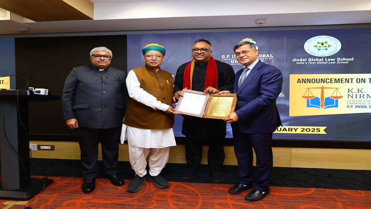 Jindal Global Law School Launches K.K. Luthra & Nirmal Luthra Centre for Comparative Criminal Law