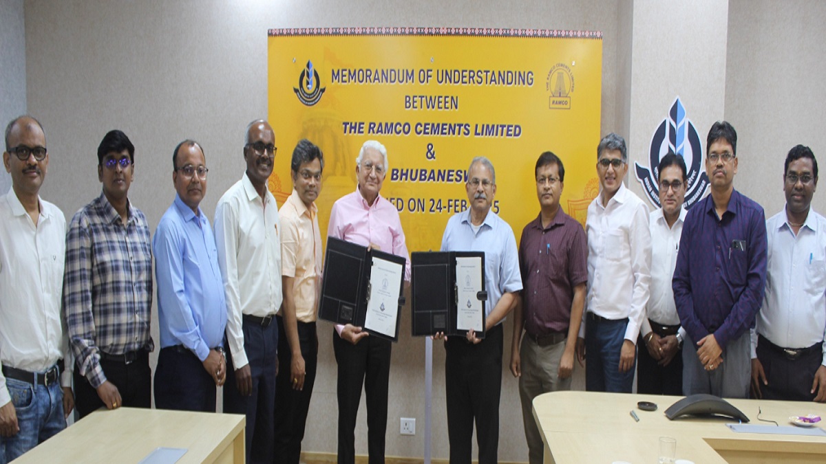 IIT Bhubaneswar Signed MoU with RAMCO Cements 