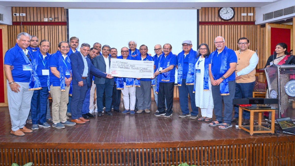 IIT Kanpur’s Class of 1980 Donates INR 4.2 Crore