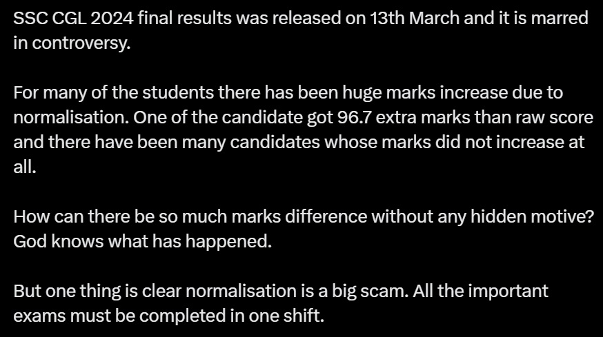 SSC CGL result discrepancies raise serious concerns