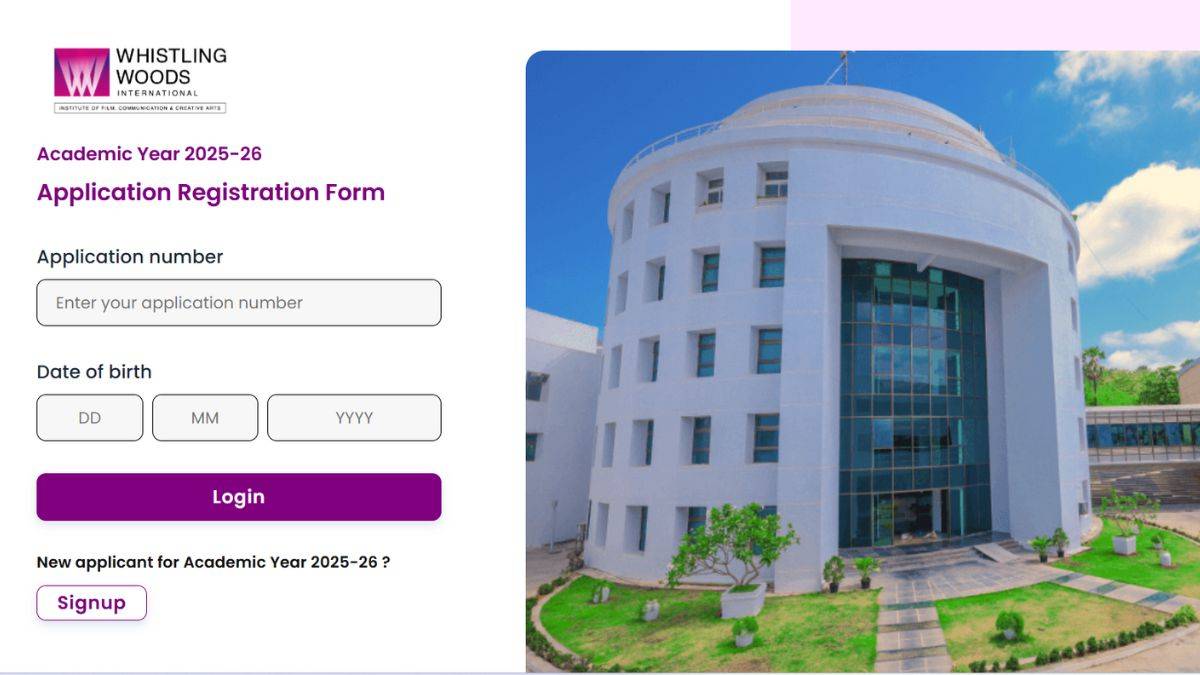 WWI Application form