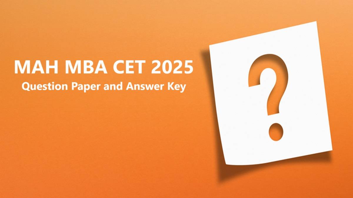 MAH MBA CET answer key 2025