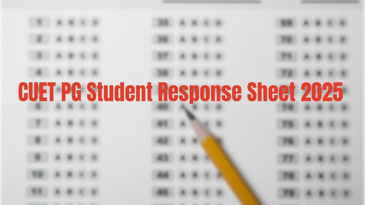 CUET PG 2025 Student Response Sheet