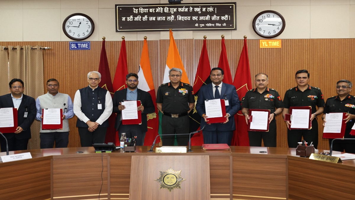 IIT Kanpur and Indian Army Central Signs MoU